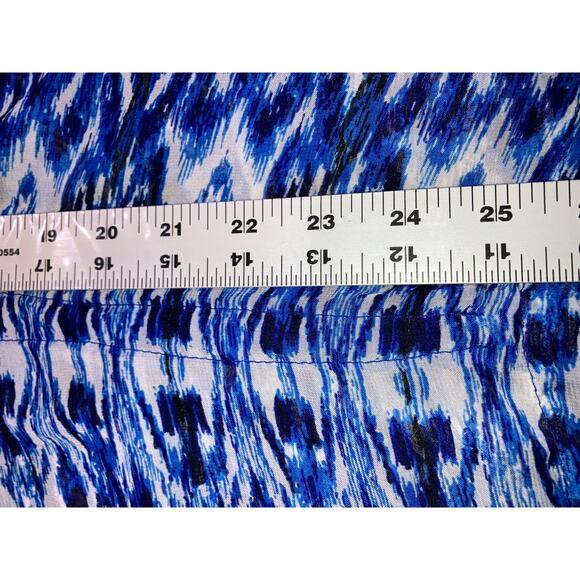 Blue & White Swimsuit Cover Up with Tie Waist! - Picture 6 of 7